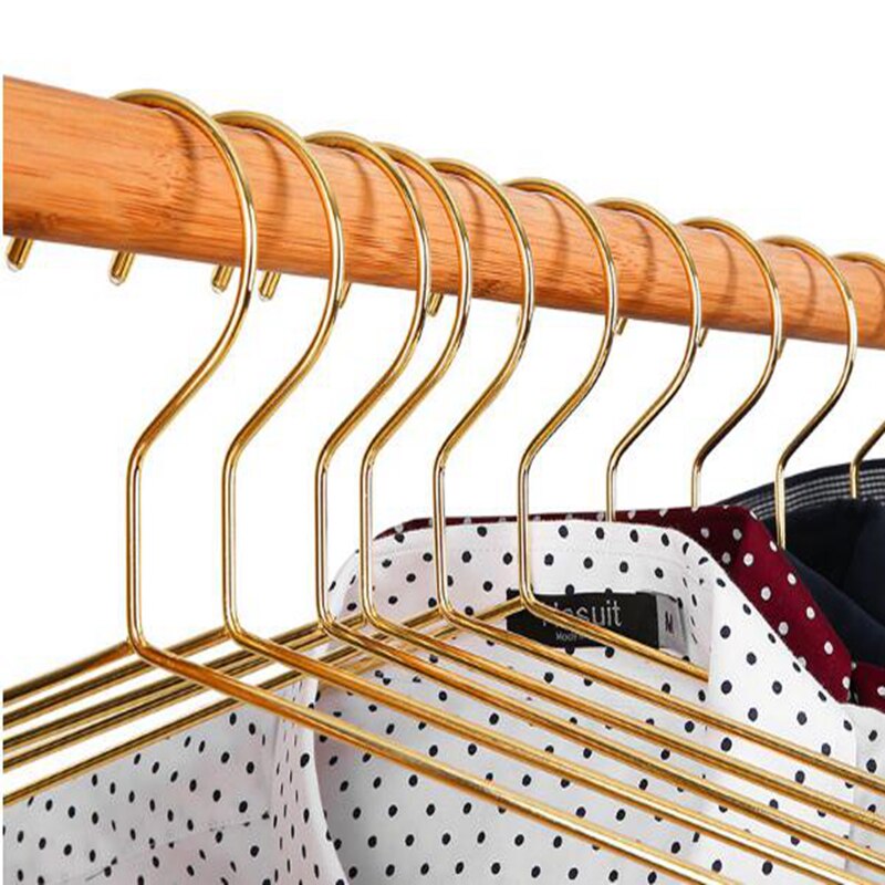 Hangerlink 42CM Gold Strong Metal Wire Hangers Clothes Hangers, Coat Hanger, Standard Suit Hangers(20 pcs/Lot)