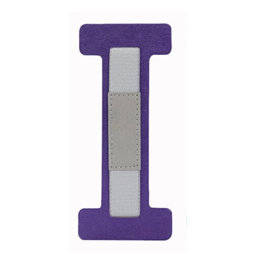 Universelle tablet-halterung mit rutschfestem fingerschutzband und ständer für 6-10.5 -zoll-tablets: Lila