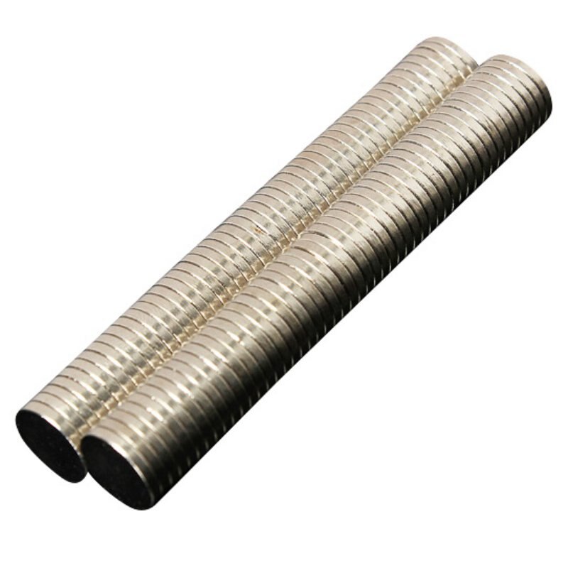 100 stuks 10 x 1.5mm neodymium schijf supersterke zeldzame aarde koelkastmagneten  n50