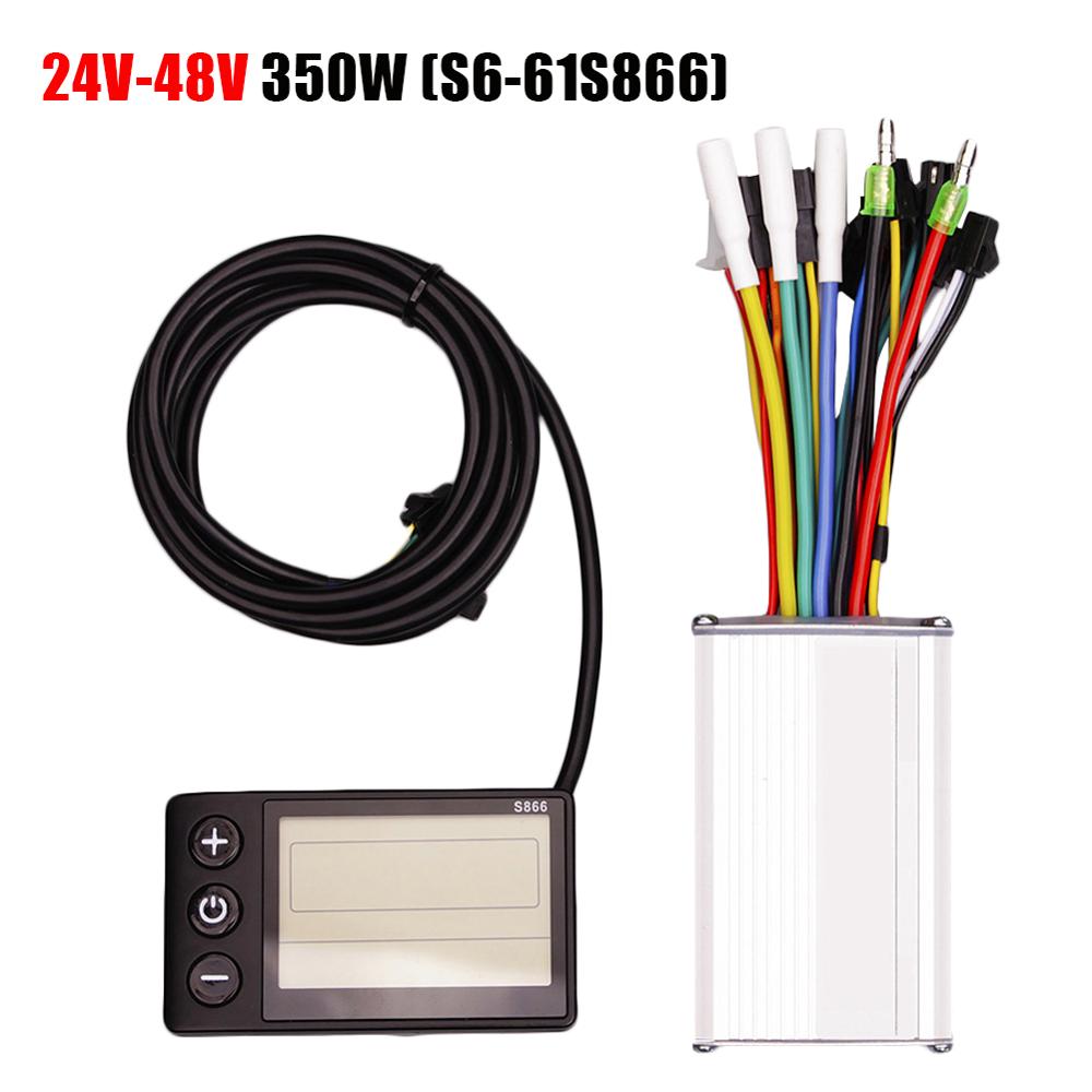 24-48V Electric Brushless Controller 250-350W LCD Display Panel for Bicycle Scooter Motor Bicycle Accessories: 350W(S6-61)