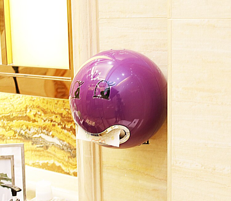 Bathroom waterproof toilet paper box Alien Paste-type tissue box container rack roll paper tube Toilet paper holder: 3