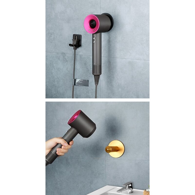 Voor Dyson Föhn Hanger Wall Mount Houder Voor Badkamer Metalen Accessoires Opknoping Plank Rack Draagbare Opslag