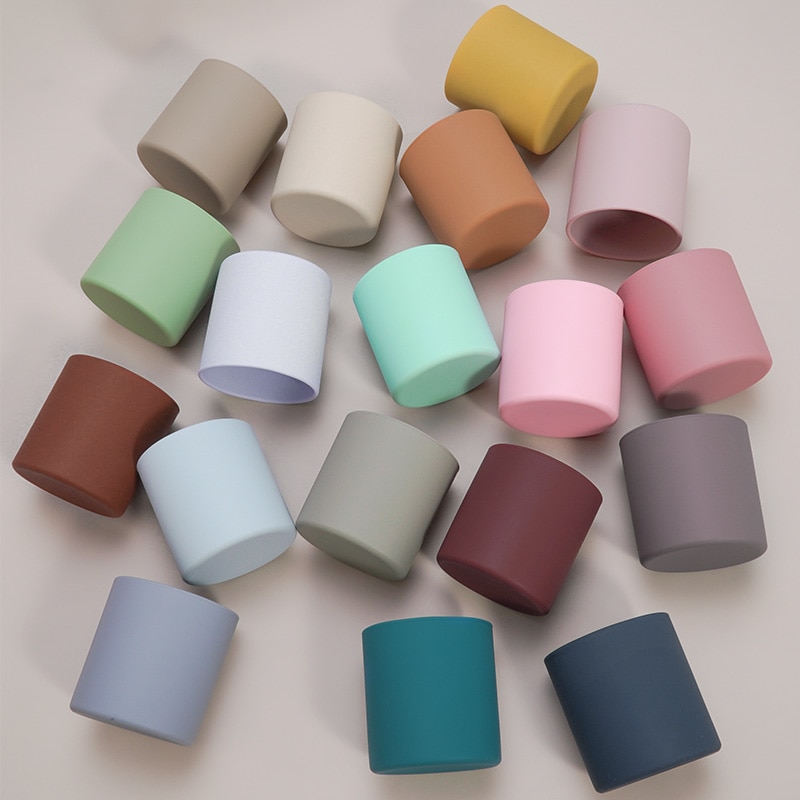 100% Food Grade Baby Silicone Water Cup Kids Solid Color Foldable Snack Cup Children Learn To Drink Cup Party Tool