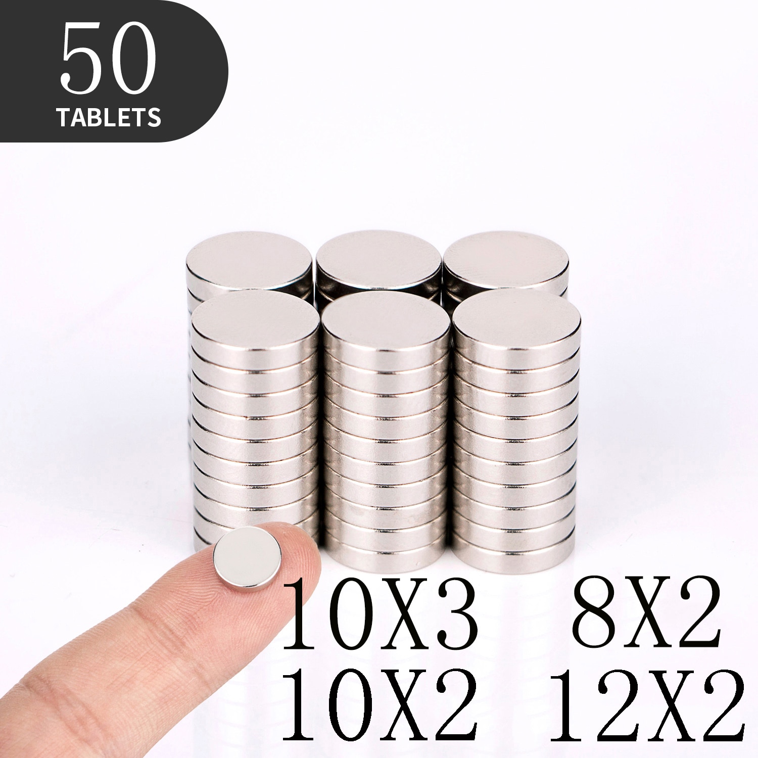 10 16 40PCS/Lot 8x2 10x2 12x2mm Magnet Strong magnets Rare Earth Neodymium Magnet Round Magnet Small Round Magnet