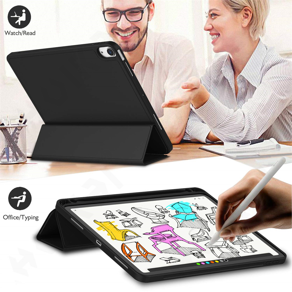 Rotating Case for iPad 11 Air 13 / Air M3 M5 with Pen Holder 360 Degree Protective Stand Cover Auto Wake Sleep