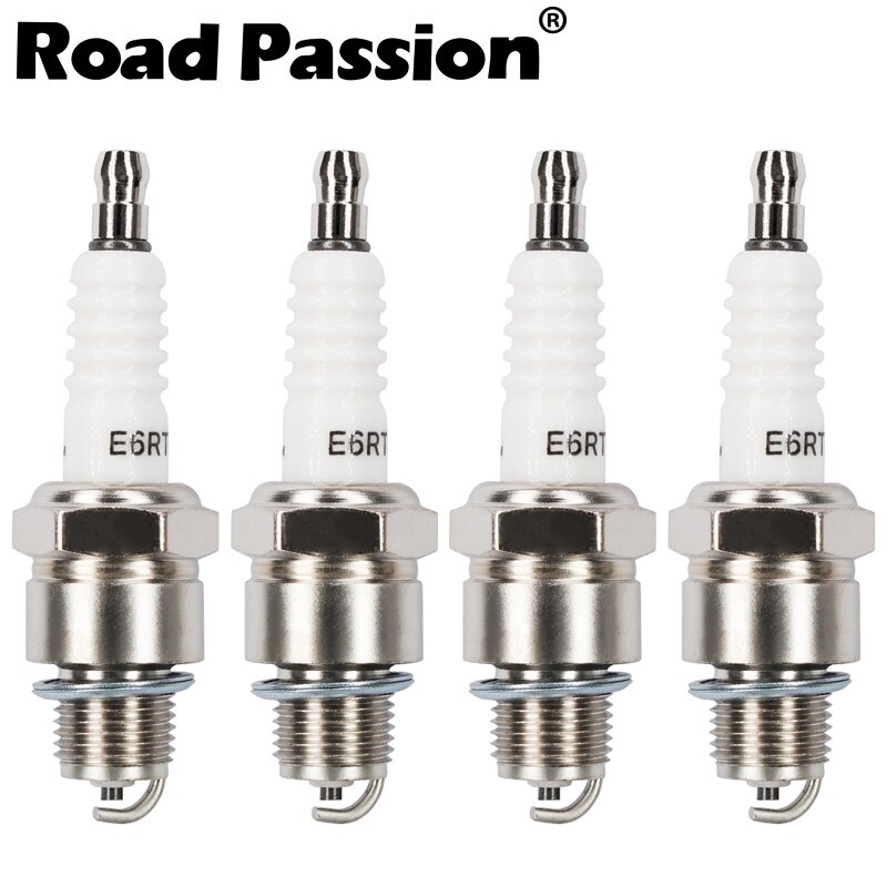 Automobile Motorcycle Ignition Spark Plug For E6RTI E6RTC BR6HIX BR7HIX BR8HIX BR9HIX BR10HIX BPR6HIX BPR7HIX BPR8HIX BR4HS: 4pcs Nickel alloy