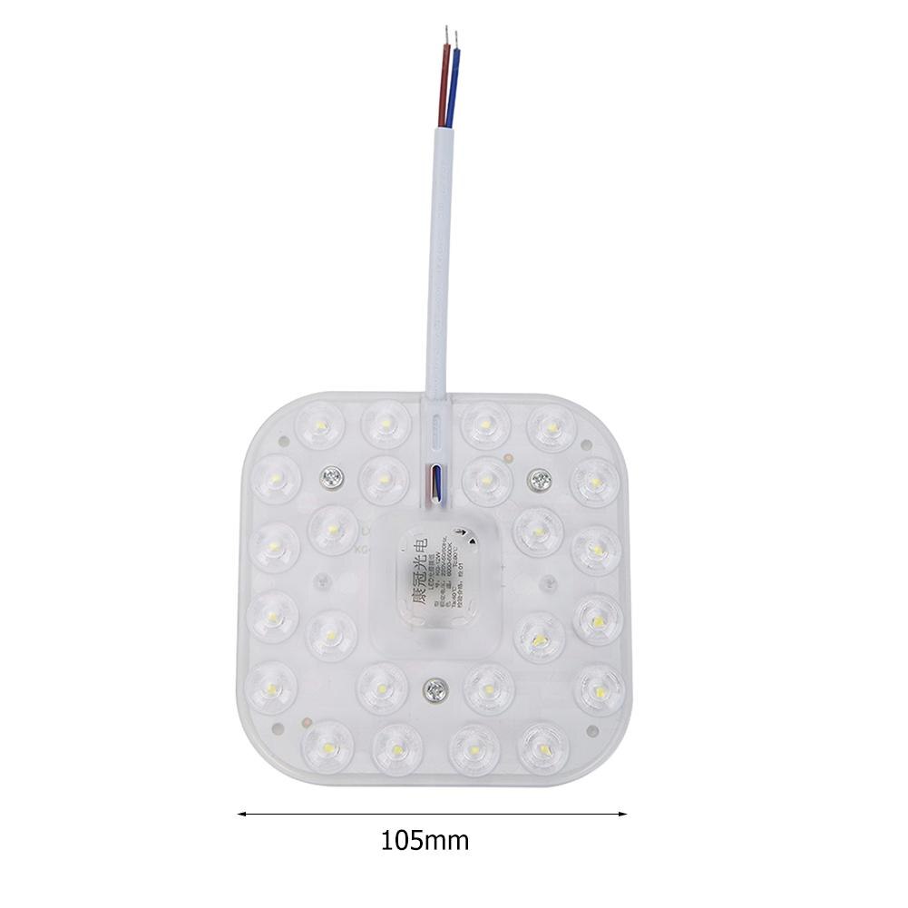 220V Led Module Lichtbron Plafond Lamp 6000-6500K Smd Led Chip Vierkante Inbouwen Sterven Thuis Woonkamer keuken Magneet Verlichting: 24led White light
