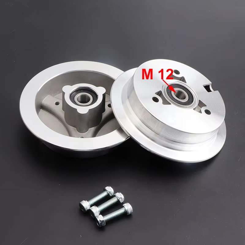 Split Rims 4 Inch Alloy Wheels Fit for Electric Scooter Tricycle Scooter 2.80/2.50-4 Tire Accessories: Brown