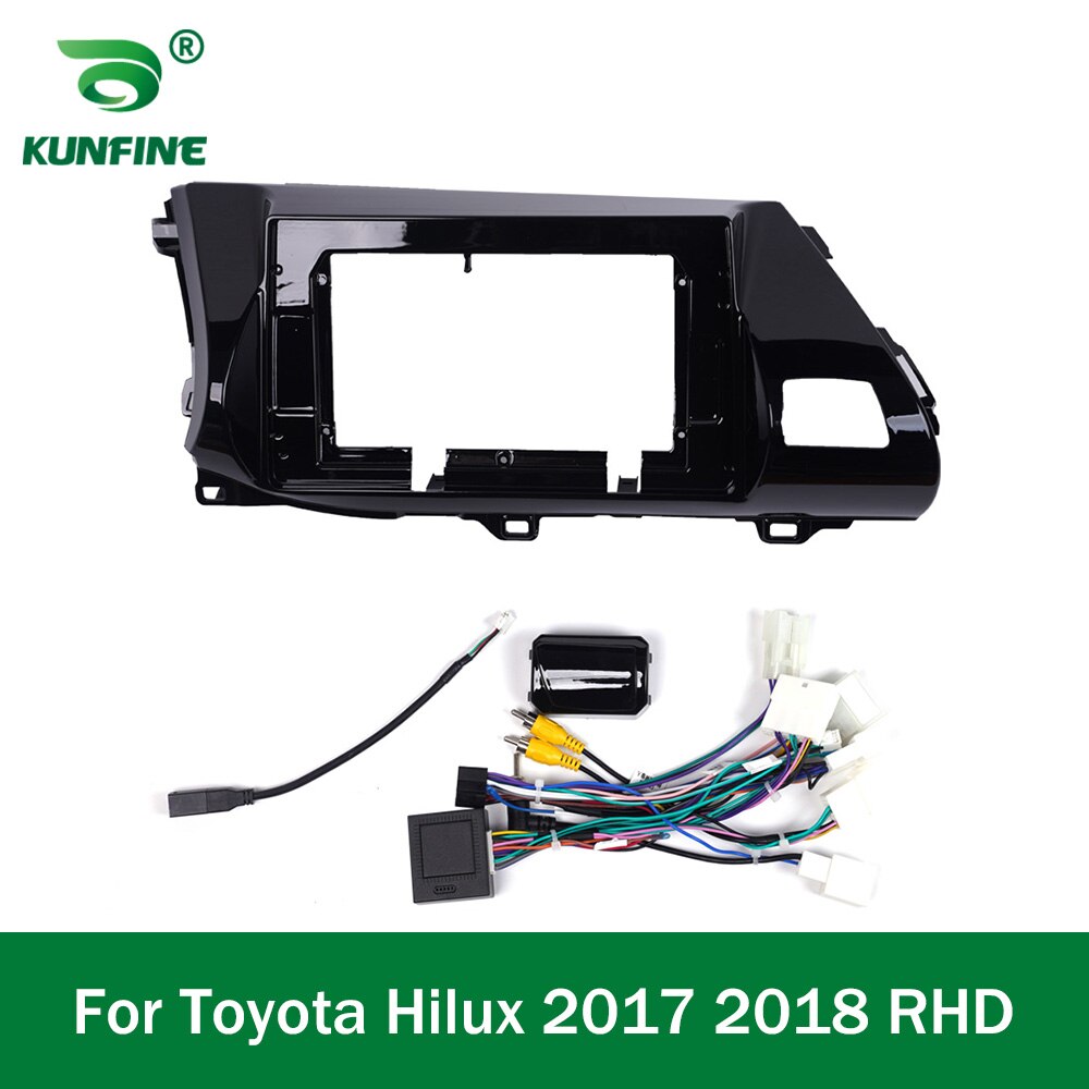 Car GPS Navigation Stereo For Toyota Hilux RHD LHD Radio Fascias Panel Frame Fit 2Din 10 inch In Dash headunit screen