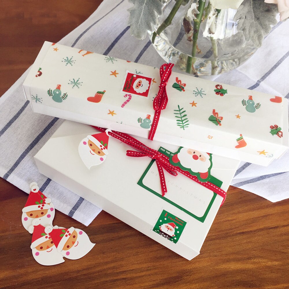 Christmas Stamps 5 Sheets Envelope Seal Sticker Label Stickers For Card Making Decoration Year