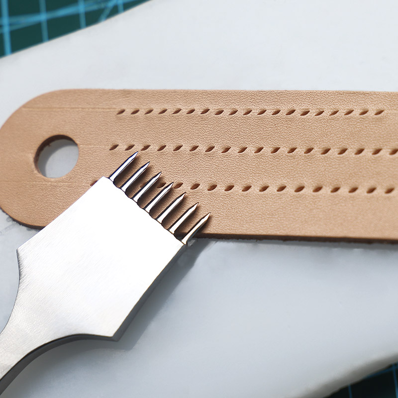 Leather Die-steel Chisel French Style Pricking Sharp Leather Punching Tool Polish-3.0/3.38/3.85mm Stitching Tool