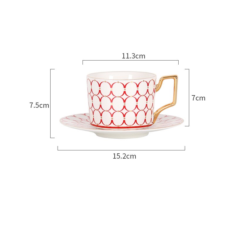 Marokko Stil Kaffee Tische Tasse mit Untertasse Porzellan Tasse einstellen für Heimat Küche Büro Tisch Getränk für Hochzeit: 14