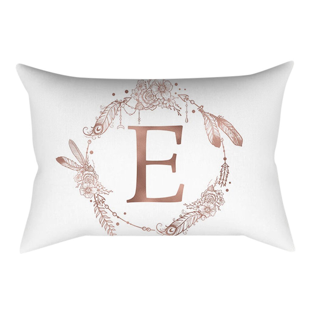 Fouriding Coussins de Lettres en Peluche Alphabet Anglais Coussin Décoratif pour Chambre d'enfant Coussin Décoratif pour Chambre d'enfant Coussin Décoratif pour Plancher de Voiture (J