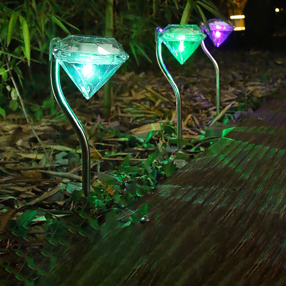 Solar led gazonlamp met rechte paal, waterdichte buitenlamp voor tuin, park, villa, pad, landschapsdecoratie, verlichting