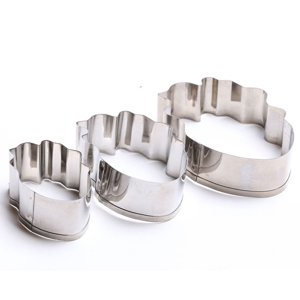 Linsbaywu 3 Stks/set Papegaai Tulp Bloemblaadje Bloem Cookie Cutter Cake Decorating Gereedschap Fondant Sugarcraft Candy Cupcake Biscuit Mallen