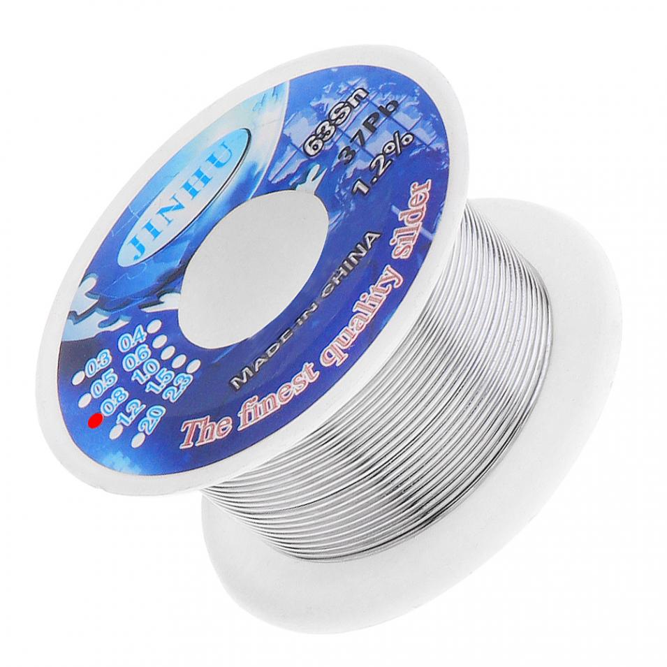 63/37 30g 0.5mm 0.6mm 0.8mm 1.0mm Tin Lead Rosin Core Solder Wire with 1.2% Flux Low Melting Point for Electric Soldering Iron