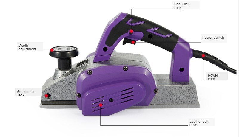 Cepillo eléctrico portátil para carpintería, herramienta para el hogar multifuncional eléctrico