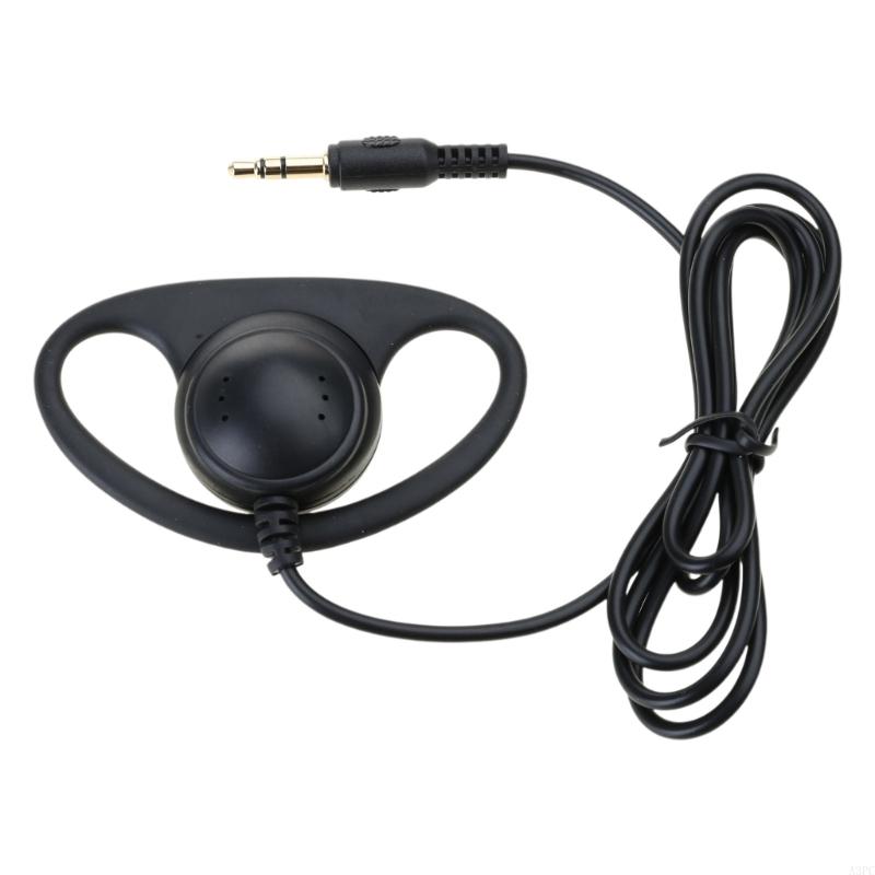 A3PC USB C/3,5 mm Headsets Ohrhörer Ohrhaken Single Earbud Earphone Extension Line: Rot