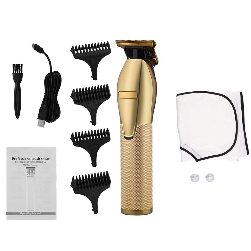 outliner Hair Trimmer Hair Clipper Beard Barber Rechargeable Hair Cutting Machine Men barber electric haircut: Black