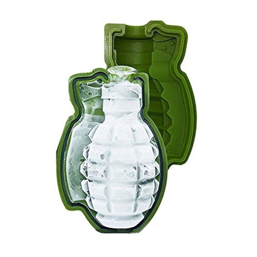 3d forma de molde de cubo de gelo exército verde ferramenta de diversão cozinha ferramenta de decoração de sorvete que faz moldes de silicone molde de bolo de gelo