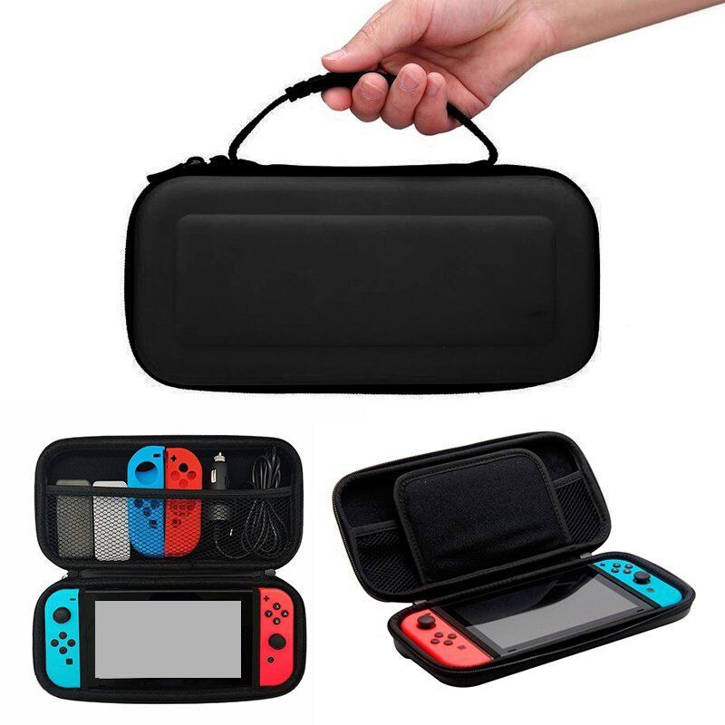 Funda de transporte con mango de protección dura portátil, bolsa de almacenaje de transporte de viaje, bolsa para consola NS, bolso para n-switch