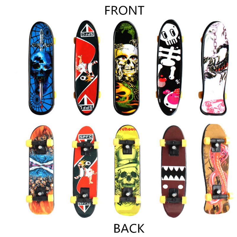 15 pièces Cool crâne touche Mini Skateboard enfant jouet fête faveur