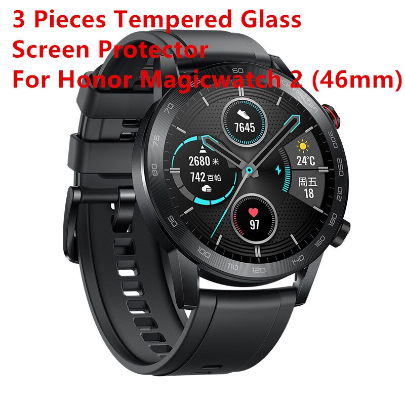 Szkło ochronne do ekranu Huawei Honor Watch magiczne szkło hartowane do Honor MagicWatch 2: 3pcs for MagicWatch2