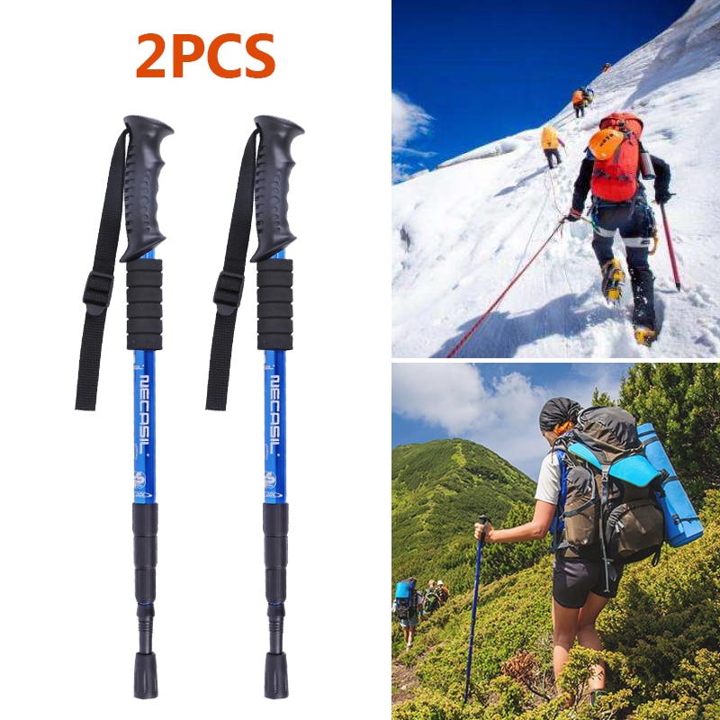 Bâtons de marche nordique télescopique Trekking escalade Anti choc randonnée marche Trekking sentier bâton cannes réglables personnes âgées