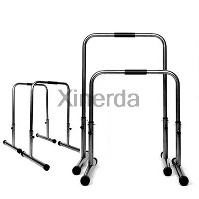 Multi-functional Indoor Fitness Equipment Horizontal Bar Split Parallel Bar Upward Trainer Pull Up Exercise Height Adjustable: black