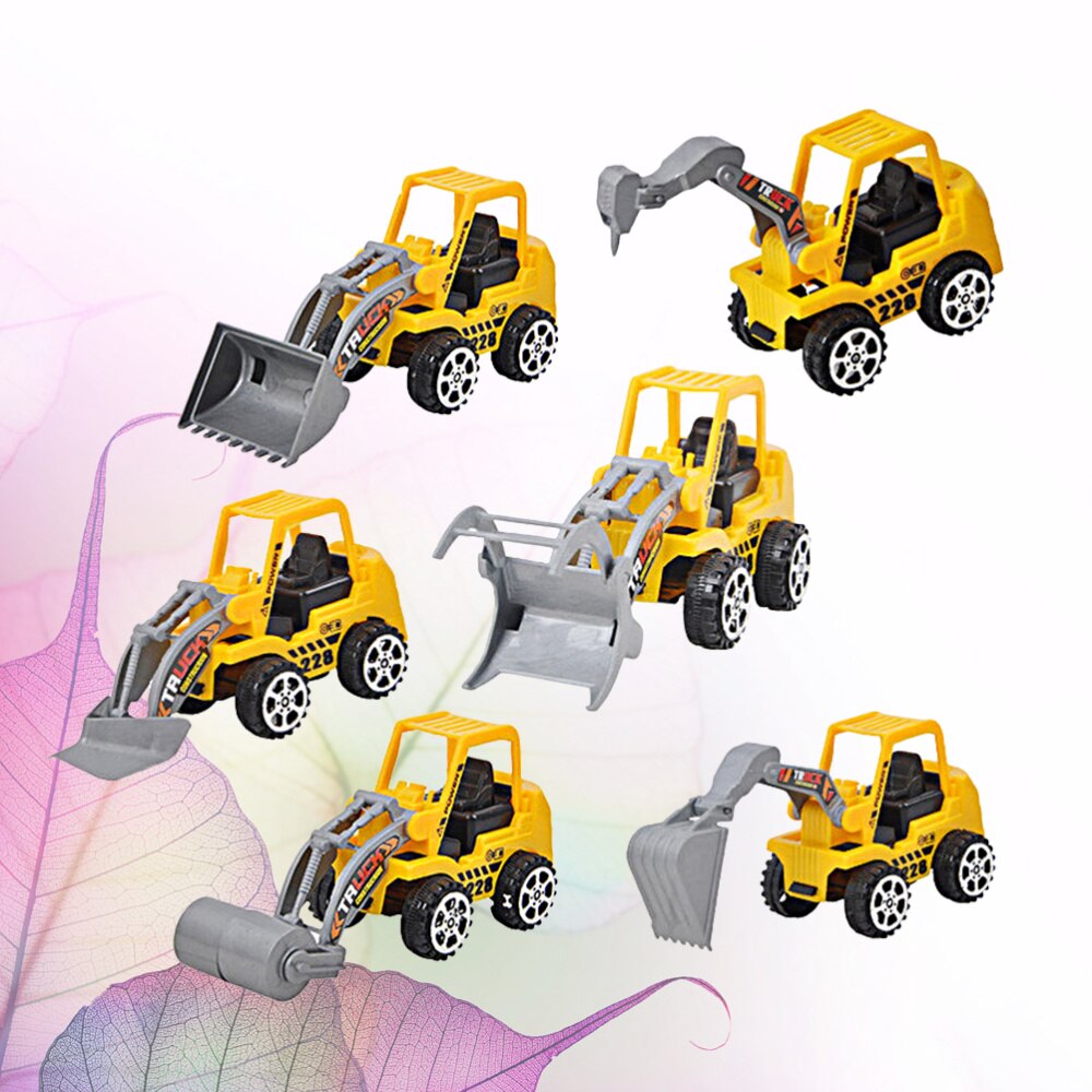 10Pcs Techniek Auto Speelgoed Mini Techniek Auto Graafmachine Model Speelgoed Voor Jongens Kind: Default Title