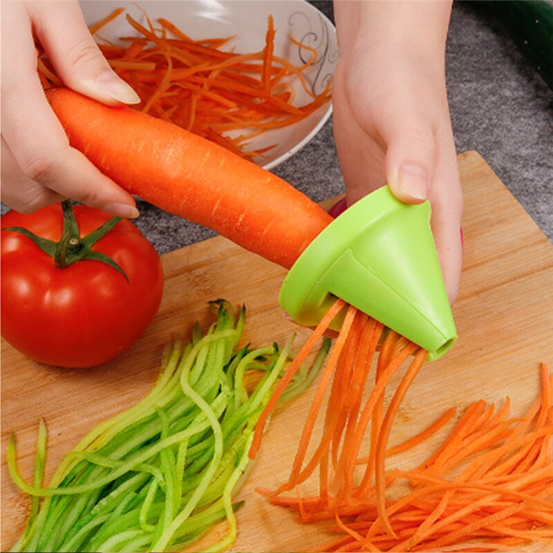Wortel Rasp Keuken Tool Groente Fruit Multifunctionele Spiraal Shredder Dunschiller Handleiding Aardappel Wortel Radijs Roterende Rasp Kitc