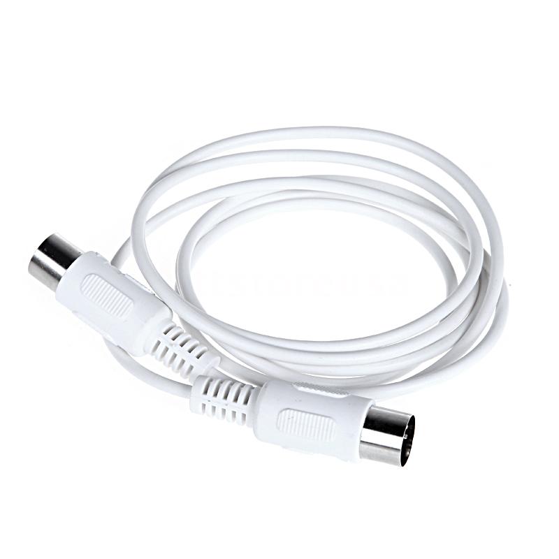 5- poliges midi-din-verlängerungskabel (stecker auf stecker),  /9.8ft- polig, weiß