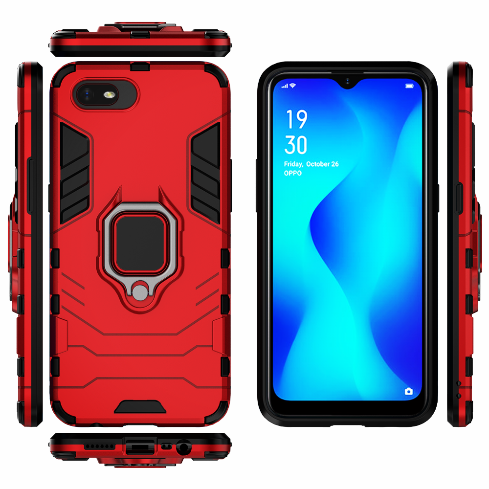 Telefoon Houder Vinger Ring Case Voor Cover Oppo A1k CPH1923 Magnetische Armor Cover Op De Voor Oppo Realme C2 A1k / Realme C2 RMX1941