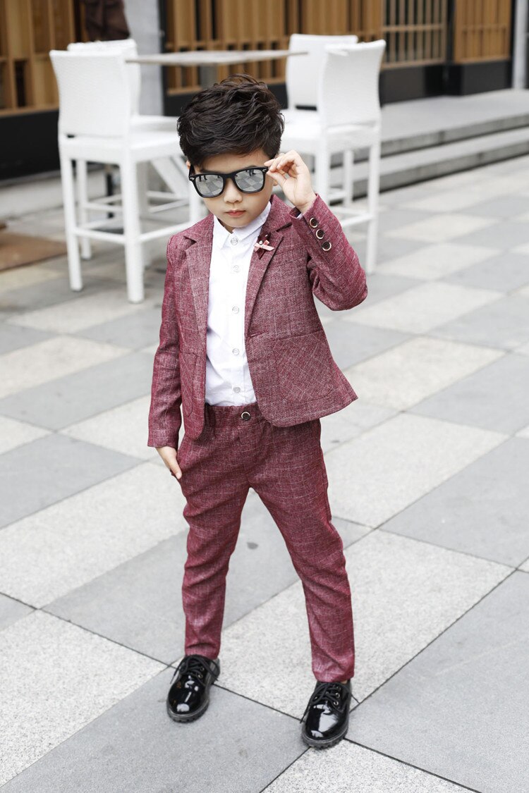 formale Jungen anzug Hochzeit/Rauchen Anzüge Jungen Blazer Anzug Mariages/kleidung Durchführen Kostüm Kleinkinder Blazer 2 stücke: jacke + Hosen: wie Bild2 / 8T