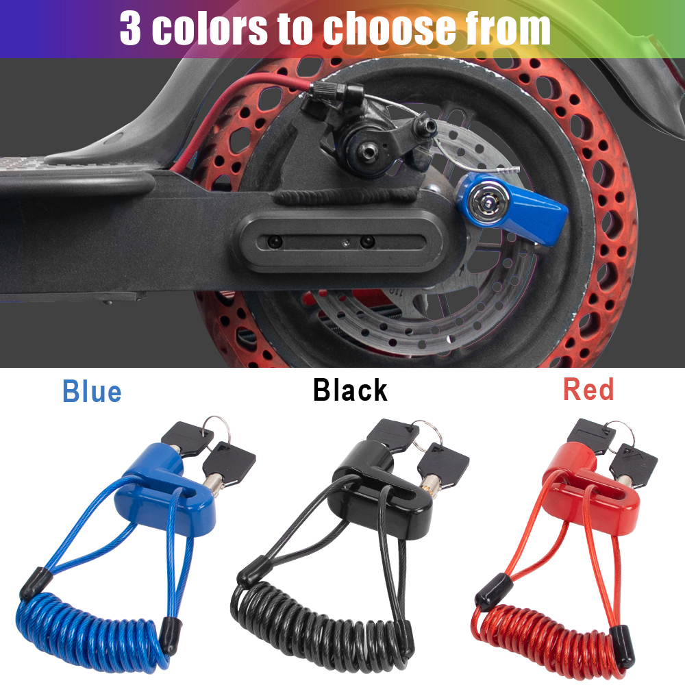 Verrou universel antivol pour Rotor de frein à disque, pour Xiaomi M365 Pro Pro2 Mi3, Scooter, vélo, moto, verrouillage de sécurité, rappel à ressort
