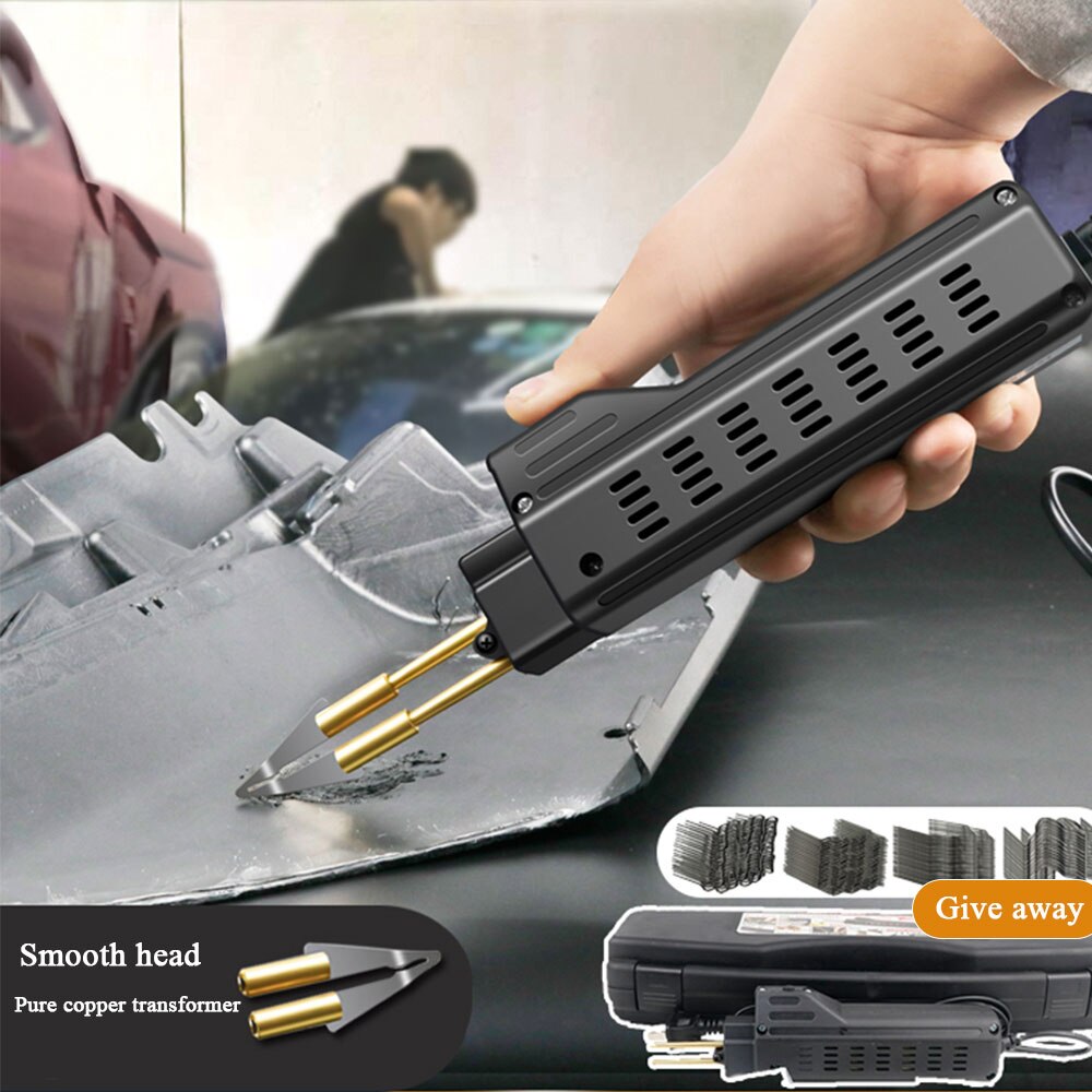 Soldador de plástico para coche, herramientas de garaje, grapadoras en , máquina de grapas de plástico de PVC, reparación de grietas de Pvc