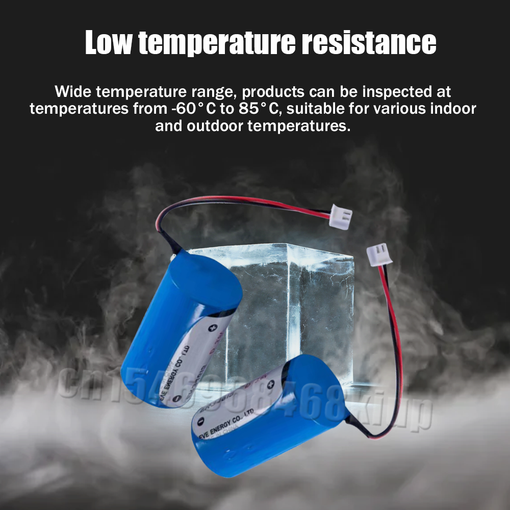 3PCS 3.6V 19000mAh EVE ER34615M ER34615 34615 D Size Lithium Battery With Plug For Water Meter Smoke Alarm Temperature Monitor