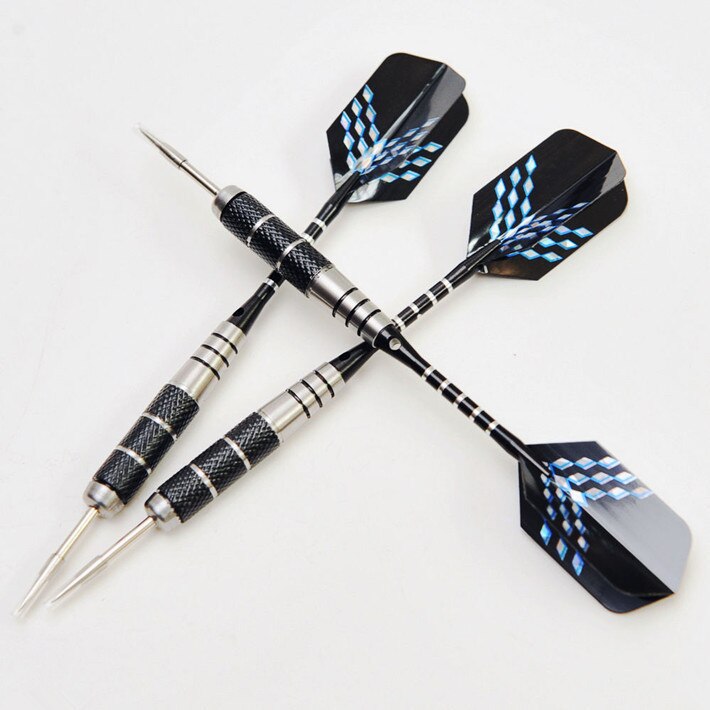 Set De Fléchettes Pointe Acier 22g - Professionnel, Avec Ailerons Supplémentaires, Tige Aluminium, Pour Cible