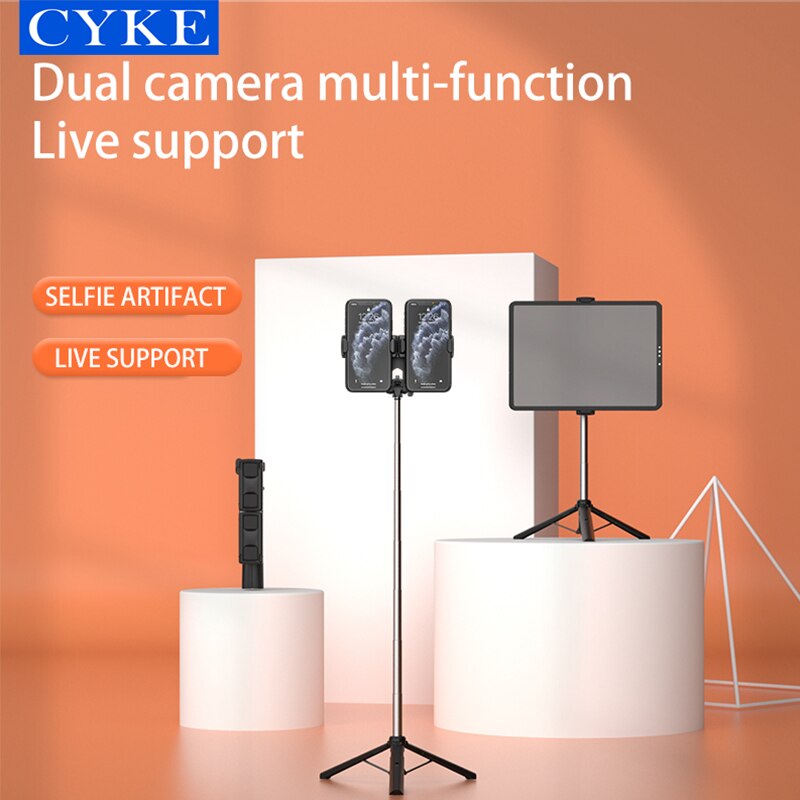 CYKE A31/A32 160CM Mini trípode/palo Selfie, rotación de 360 de cardán portátil selfi palo Selfie monópodo para el teléfono inteligente de la tableta