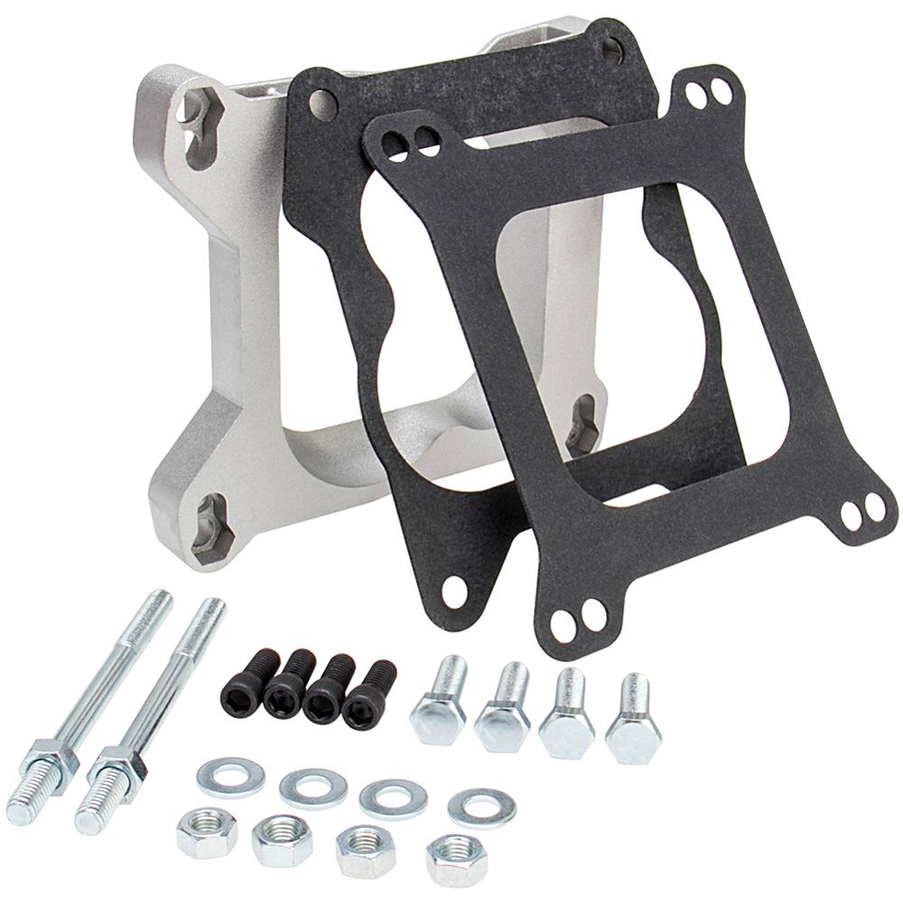 CARBOLE 1932 4-Barrel to 4-Barrel Carburetor Adapter Kit aluminum alloy 0.75 inch gaskets studs nuts washers intake manifold