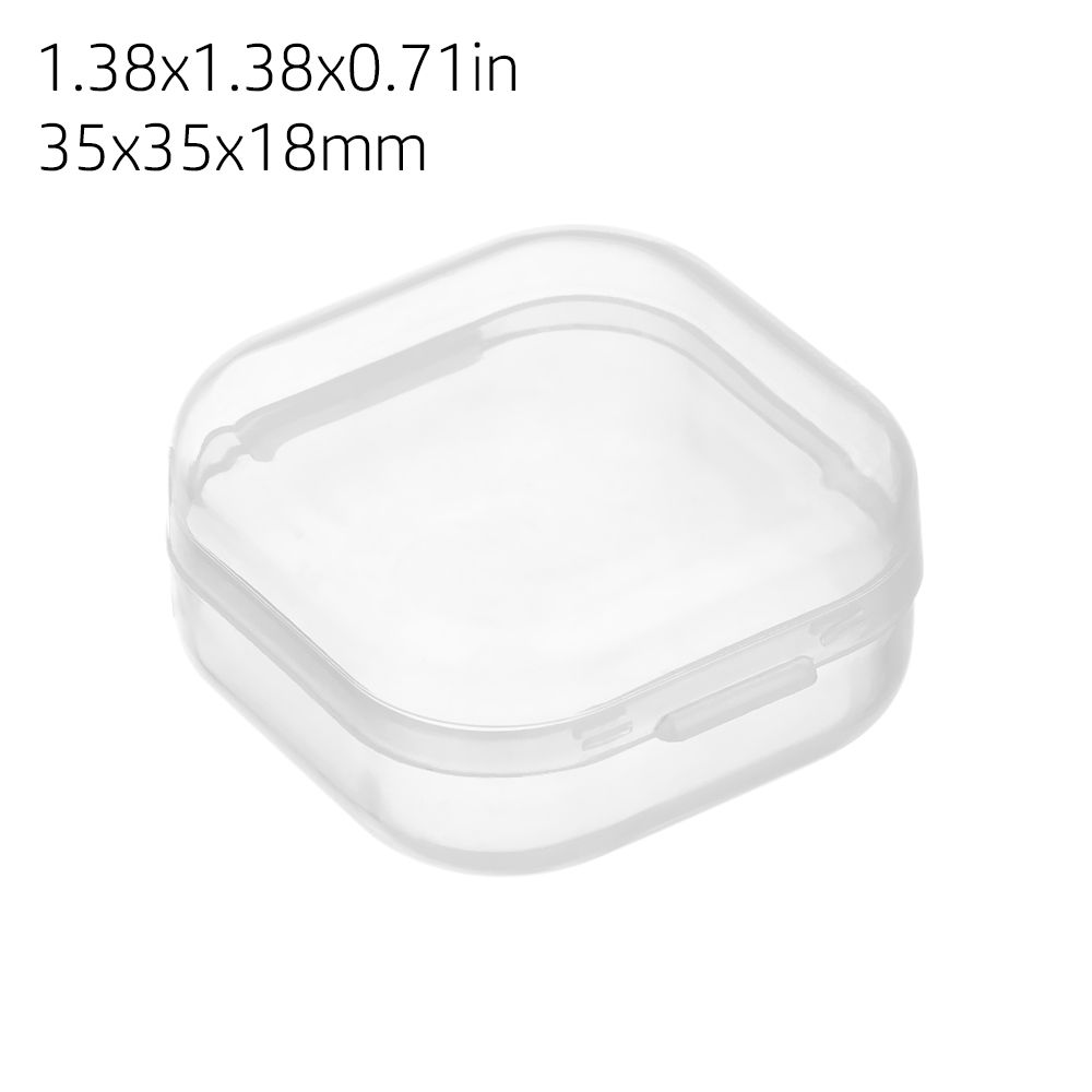 9Sizes Small Plastic Square Transparent Storage Box Items Sundries Organizer Case Jewelry Beads Container Tools Accessories Box