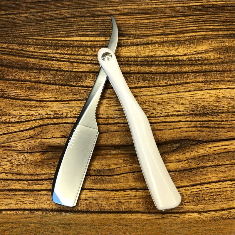 Japanese Feather Razor Manual Folding Secure Shaver Men's Hair Beard Trimmer Barber Shop Hairdressing Shaving Blade Holder Y0705: Blue