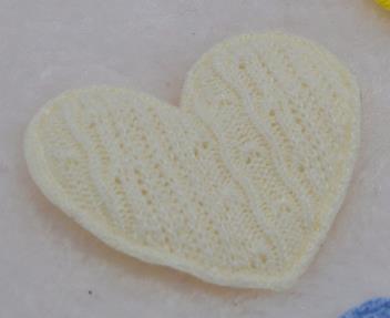 40Pcs/LOT 4.8*4.2CM Crochet Heart Padded Appliques For DIY Handmade Children Hair Clip Accessories Patches: Black Nickel