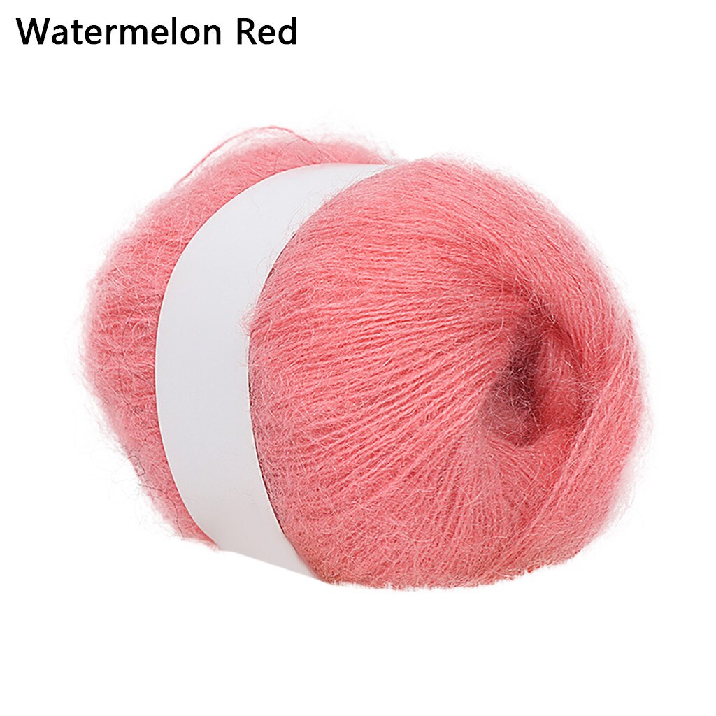 Wool Thread DIY Woven Yarn Hand Knitting Crocheted Blanket Crochet Yarn пряжа нитки для вязания knitting рукоделие кашемир 20: Watermelon Red