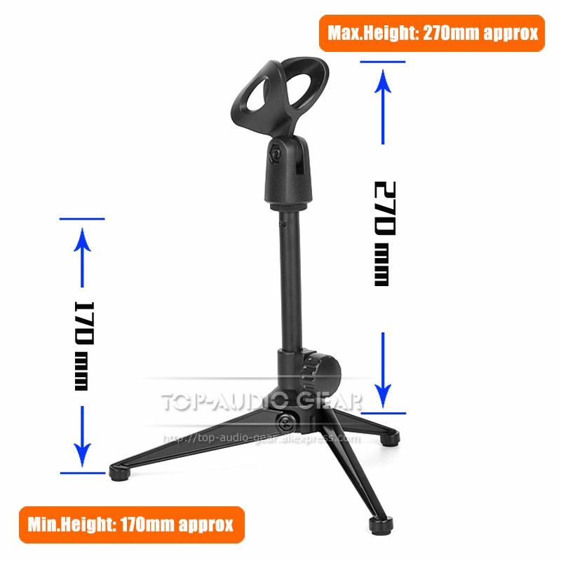 Tafelblad Opvouwbare Statief Mic Stand Voor SHURE SM 58 57 SM58 SM57 Beta 58A 57A Microfoon Stand Mike Clip Klem houder Tafel Mount