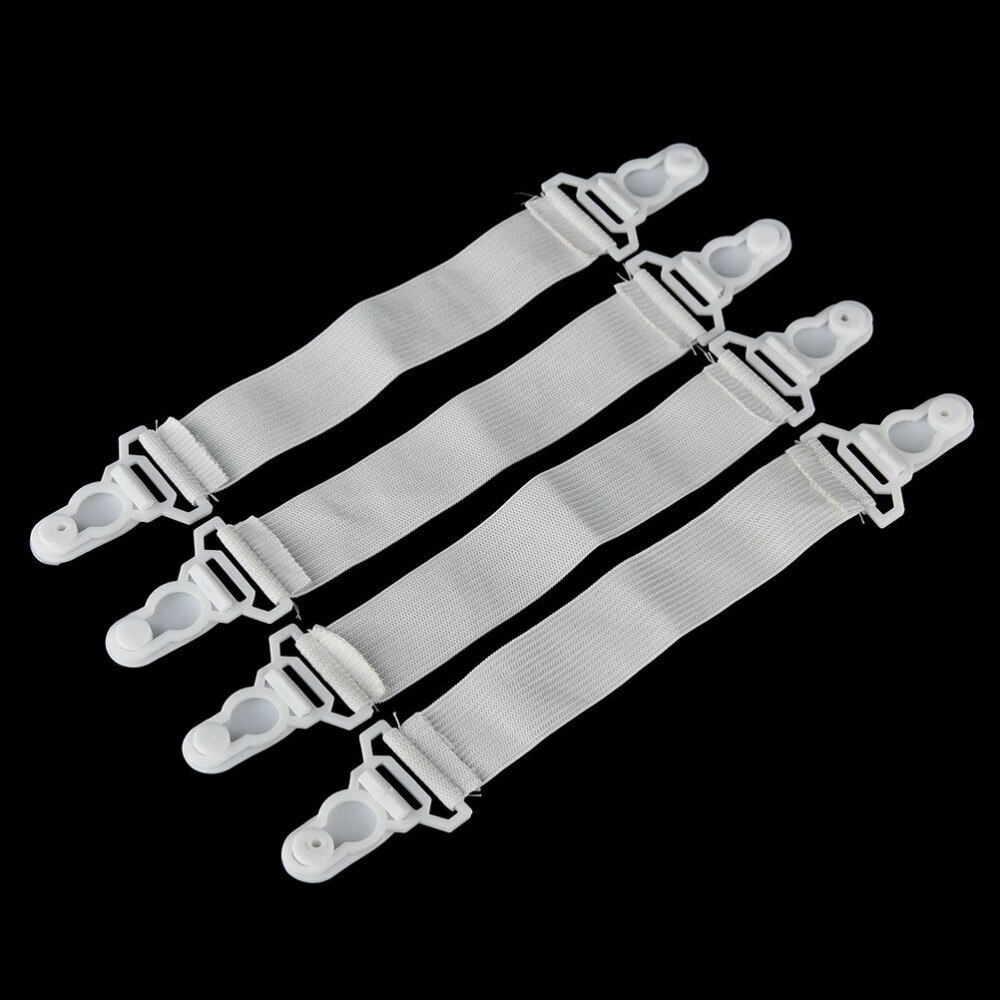 4 stk/lot strykebrett deksel klips fester stram passform elastisk avstiver bånd stropper grep: C