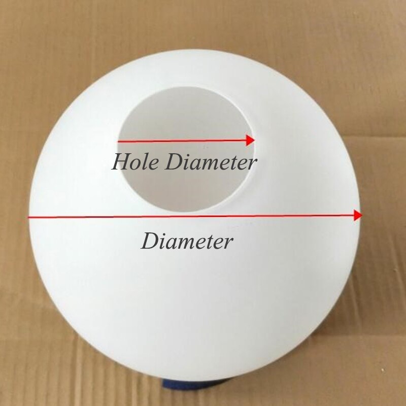 Spherical glass lampshade Cream white frosted Round single-mouth shell cover table lamp Pendant Light Wall lamp lampshades