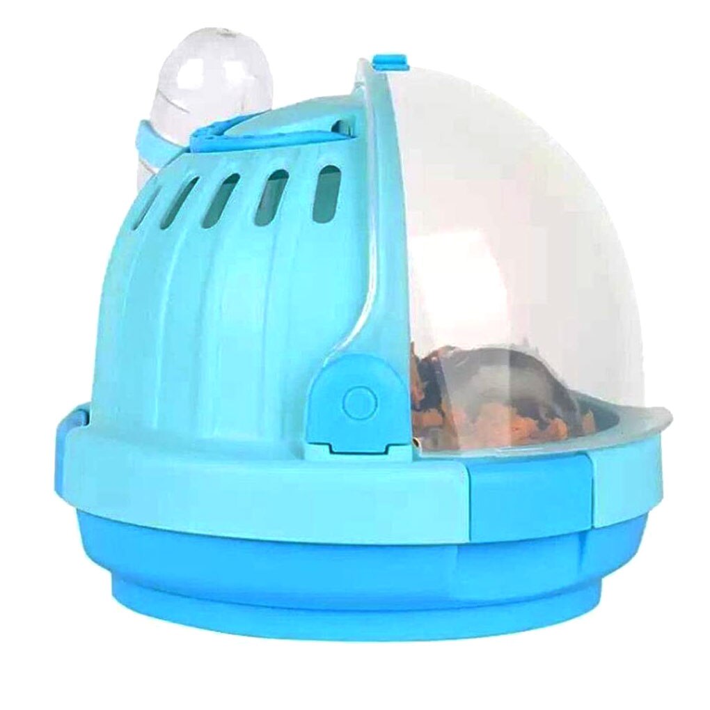 Transparent Pet Portable Cage Breathable Pet Travel Carrier Plastic Animal Hutch