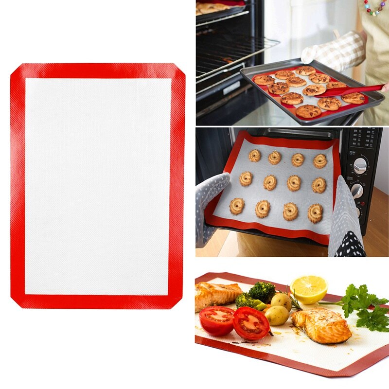 1 st återanvändbart miljöskydd silikon bakmatta non-stick silikon ugn matta deg rullmatta bakmatta bakverk lera: Default Title