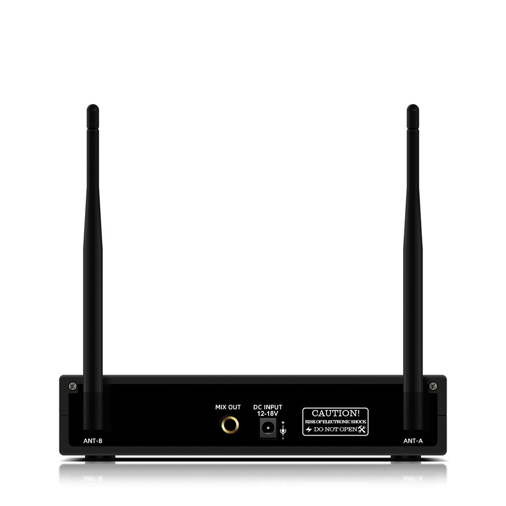 Professionele Draadloze Microfoon Uhf Systeem Plastic Materiaal Dual Channel 2 Handheld Microfoon Familie Stage Karaoke Microfoon